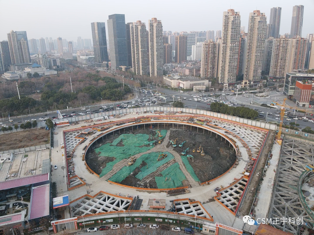 2023完美开端！上海金泰SMC工法钻机助力武汉广电全媒体中心项目